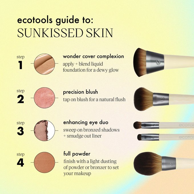 ECOTOOLS Wonder Color Finish Blush & Contour Makeup Brush