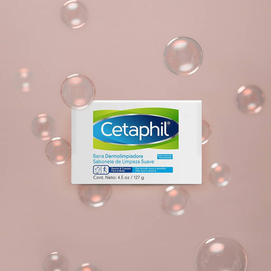 GALDERMA Cetaphil Barra Dermolimpiadora Suave, Corporal y Facial, 127gr