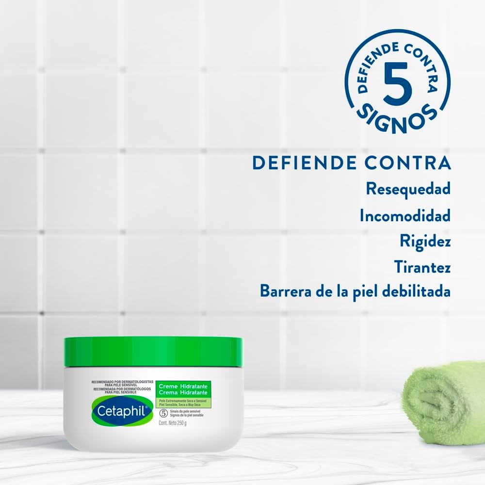 GALDERMA Cetaphil Crema Hidratación Intensa por 48 Horas. Piel Muy Seca, 250g