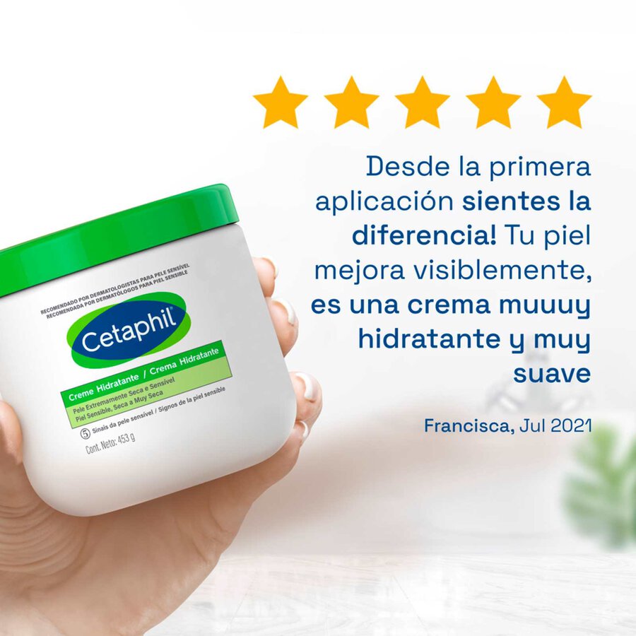 GALDERMA Cetaphil Crema Hidratación Intensa por 48 Horas. Piel Muy Seca, 453g