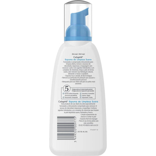 GALDERMA Cetaphil Espuma de Limpieza Suave, Calma y Restaura la Piel, 236ml