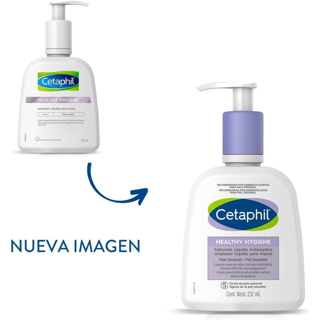 GALDERMA Cetaphil Healthy Hygiene, Jabón Líquido Suave para Manos, 237ml