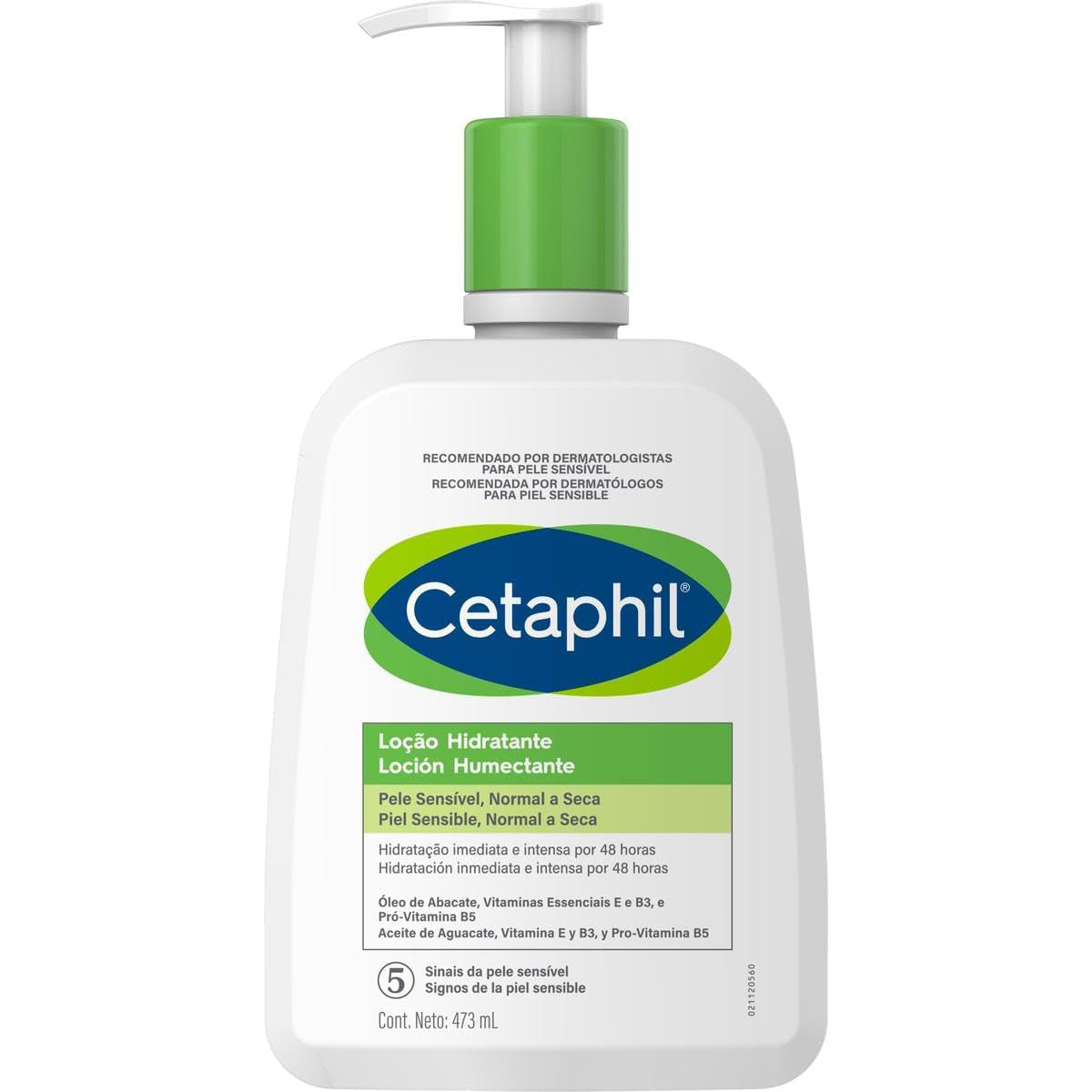 GALDERMA Cetaphil Loción Humectante, Piel Sensible, Normal a Seca, 473ml