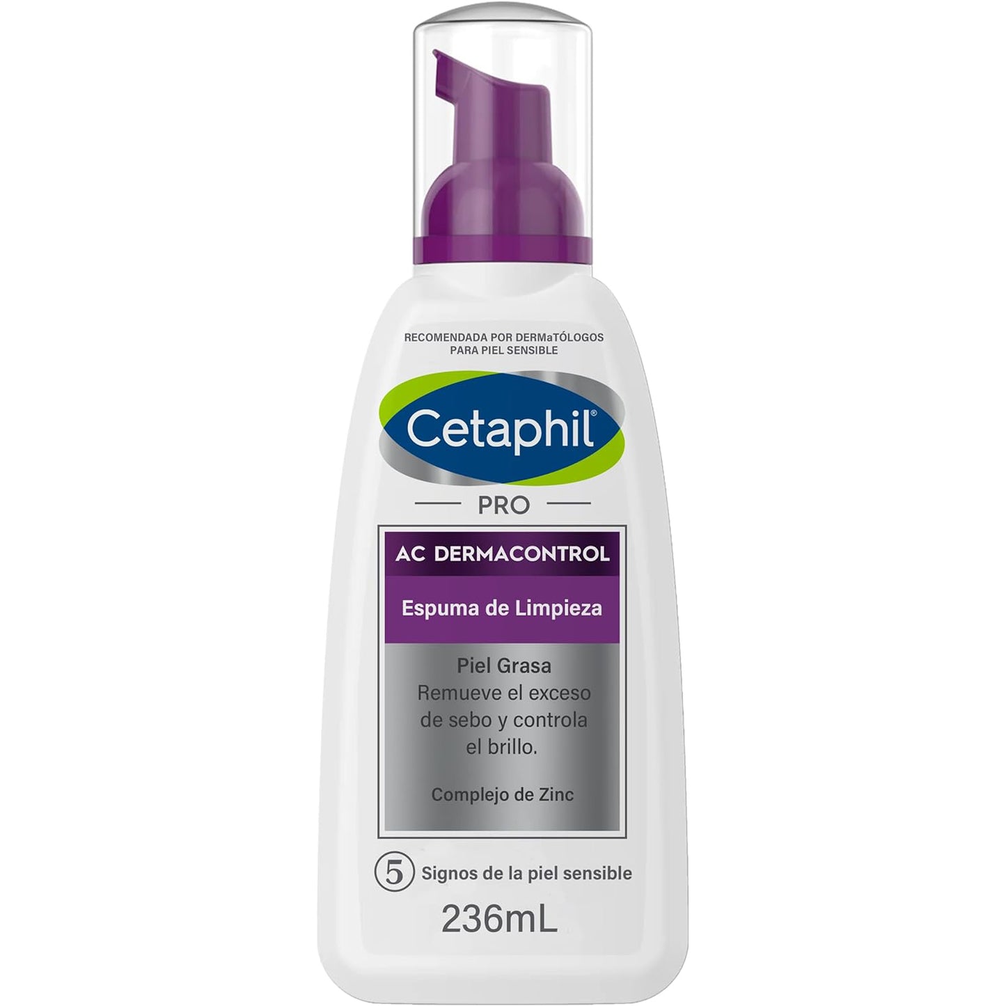 GALDERMA Cetaphil PRO AC Dermacontrol, Espuma de Limpieza Facial, 236ml