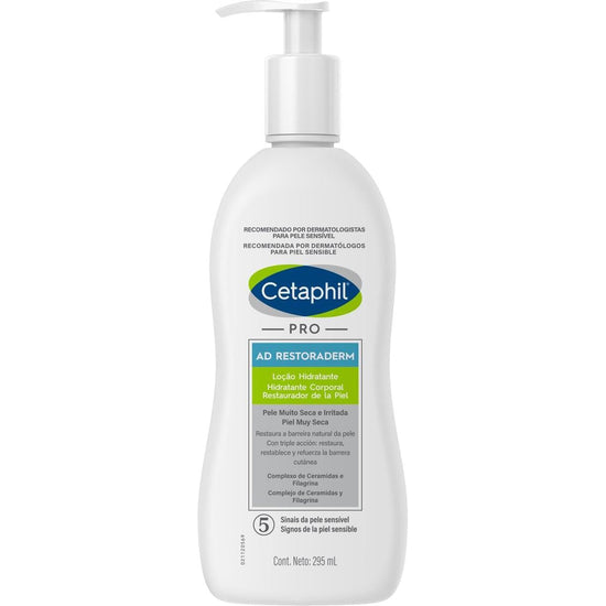 GALDERMA Cetaphil PRO AD Restoraderm Loción Calmante Corporal, 295ml