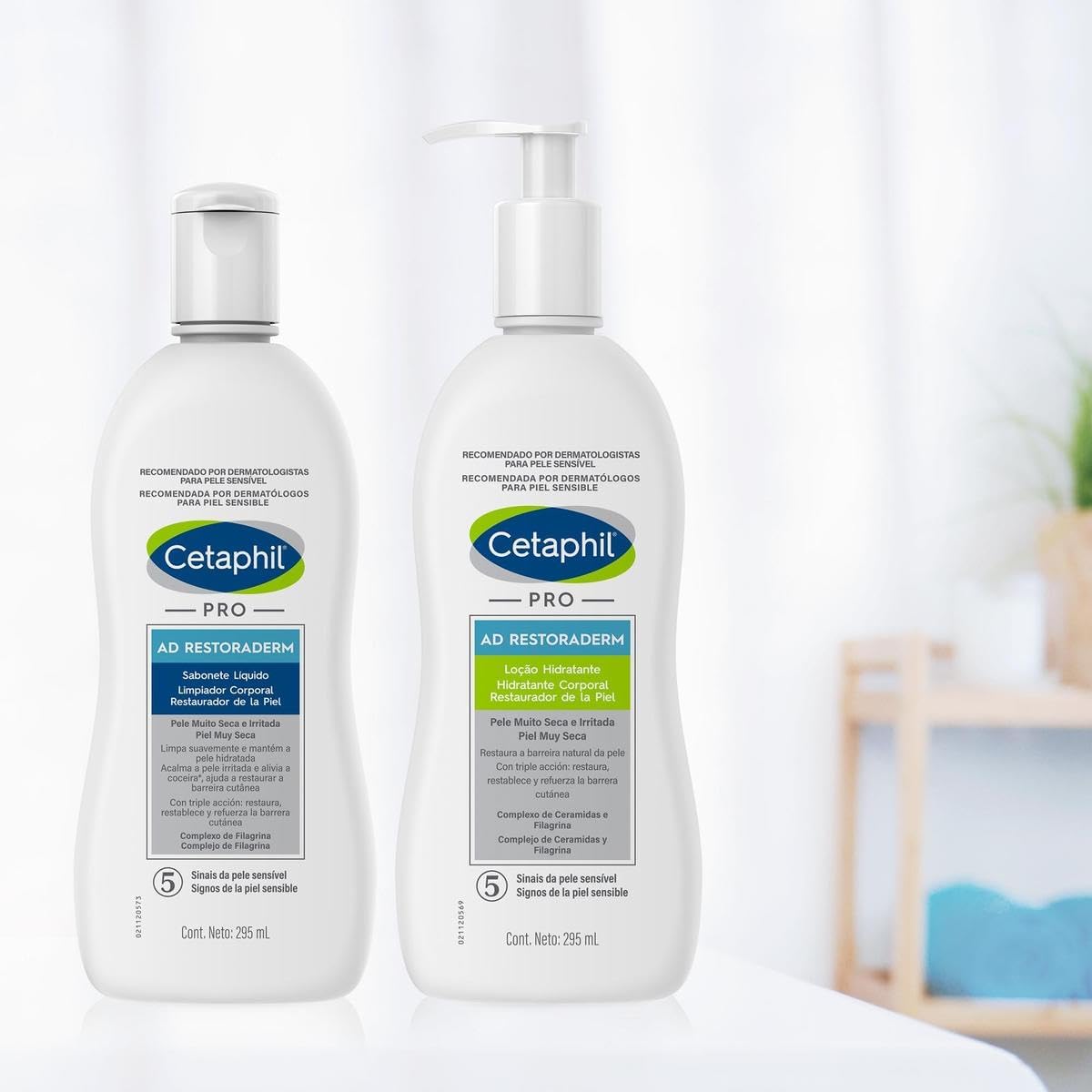 GALDERMA Cetaphil PRO AD Restoraderm Loción Calmante Corporal, 295ml