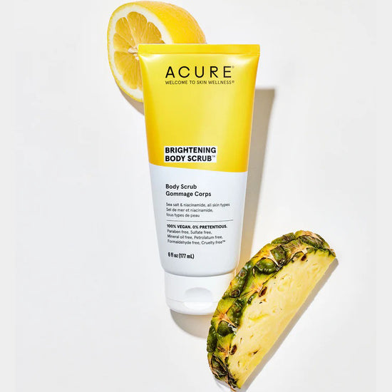 ACURE Brightening Body Scrub, Exfoliante Corporal Iluminador 177ml