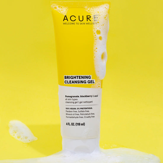 ACURE Brightening Cleansing Gel, Gel Limpiador Iluminador 118ml