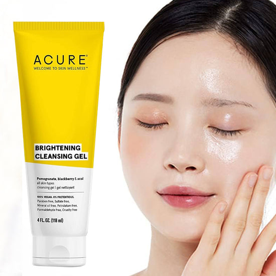 ACURE Brightening Cleansing Gel, Gel Limpiador Iluminador 118ml