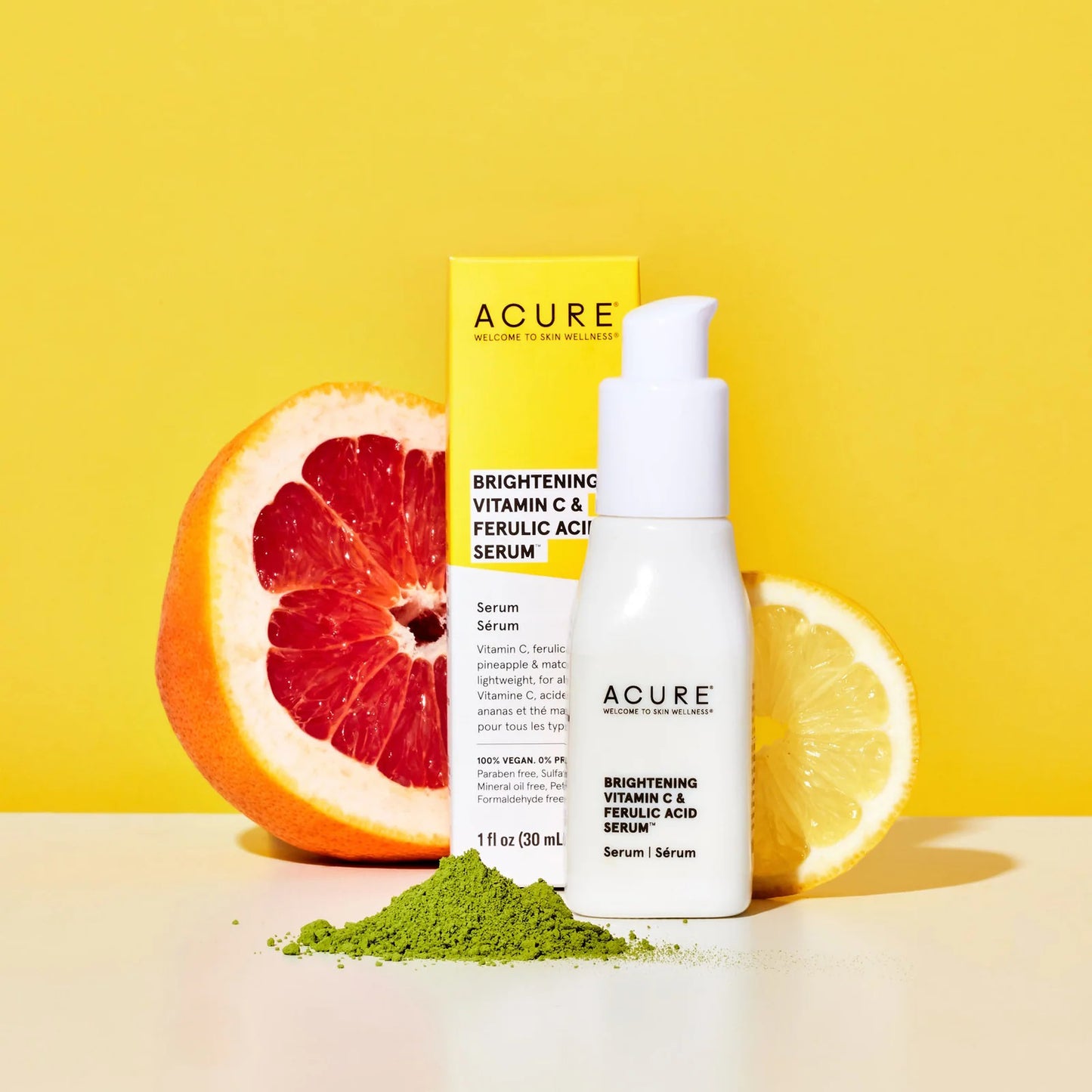 ACURE Brightening Vitamin C & Ferulic Acid Serum, Suero iluminador 30ml