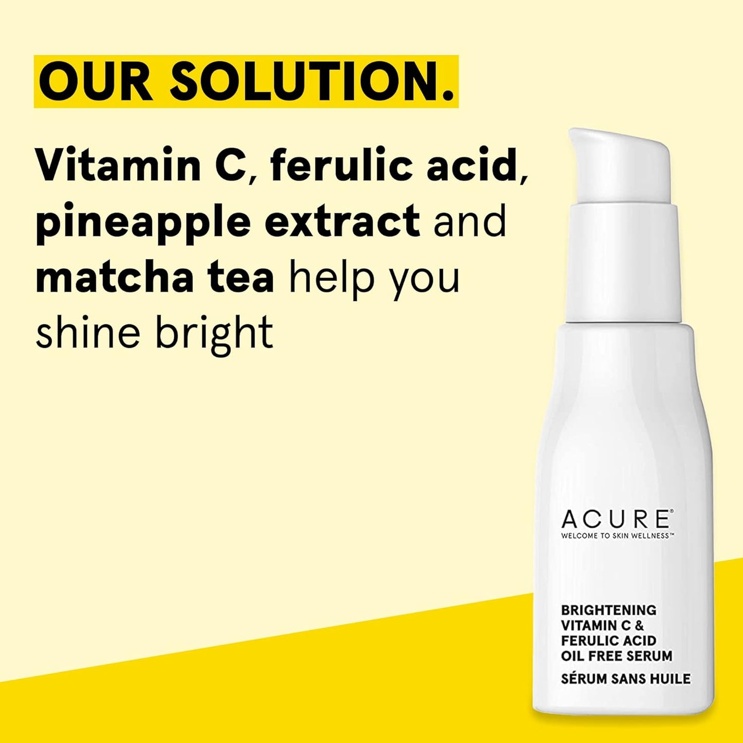 ACURE Brightening Vitamin C & Ferulic Acid Serum, Suero iluminador 30ml