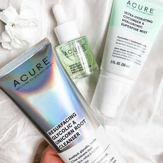 ACURE Resurfacing Glycolic & Unicorn Root Cleanser, Limpiador Espumoso 118ml