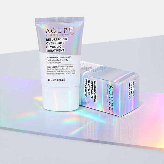 ACURE Resurfacing Overnight Glycolic, Crema Nocturna Iluminadora 30ml