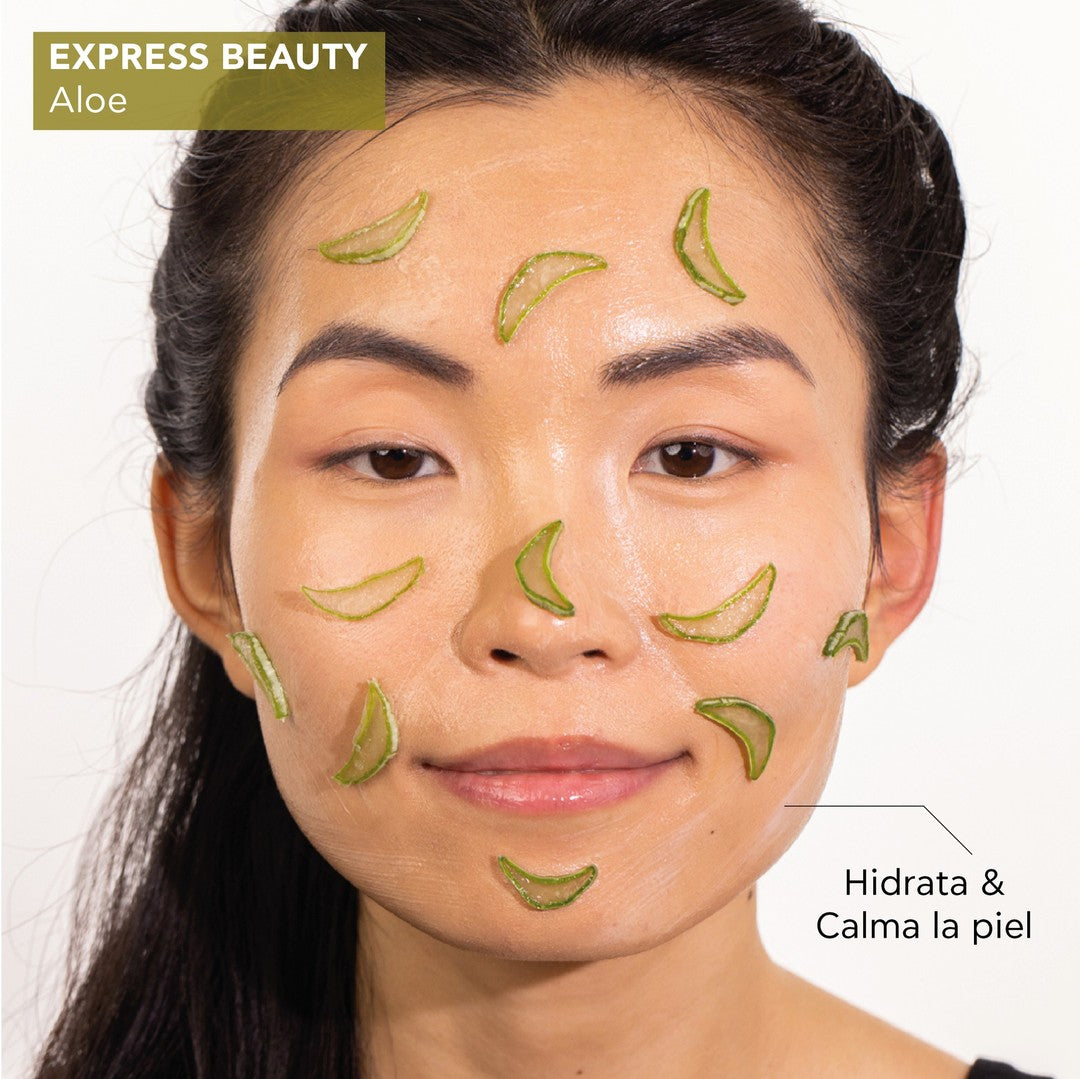 APIVITA Express Beauty Aloe Face Mask, Mascarilla Facial con Aloe