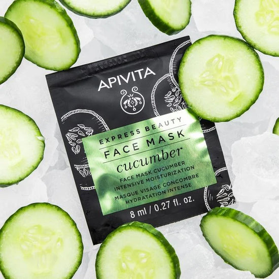 APIVITA Express Beauty Cucumber Face Mask, Mascarilla Facial con Pepino