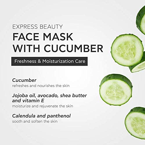 APIVITA Express Beauty Cucumber Face Mask, Mascarilla Facial con Pepino