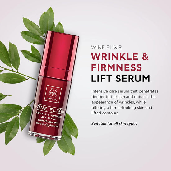 APIVITA Wine Elixir Wrinkle & Lift Serum, Suero antiarrugas y lifting Elixir de Vino