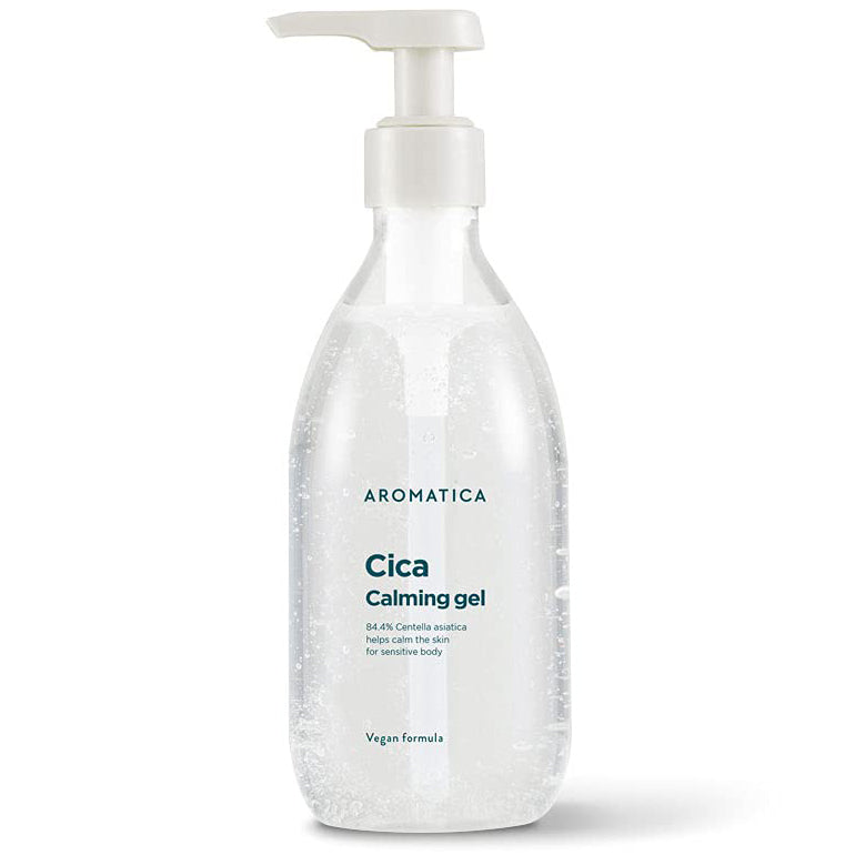 AROMATICA Cica Calming Gel, Gel calmante Cica para Cara y Cuerpo 300ml