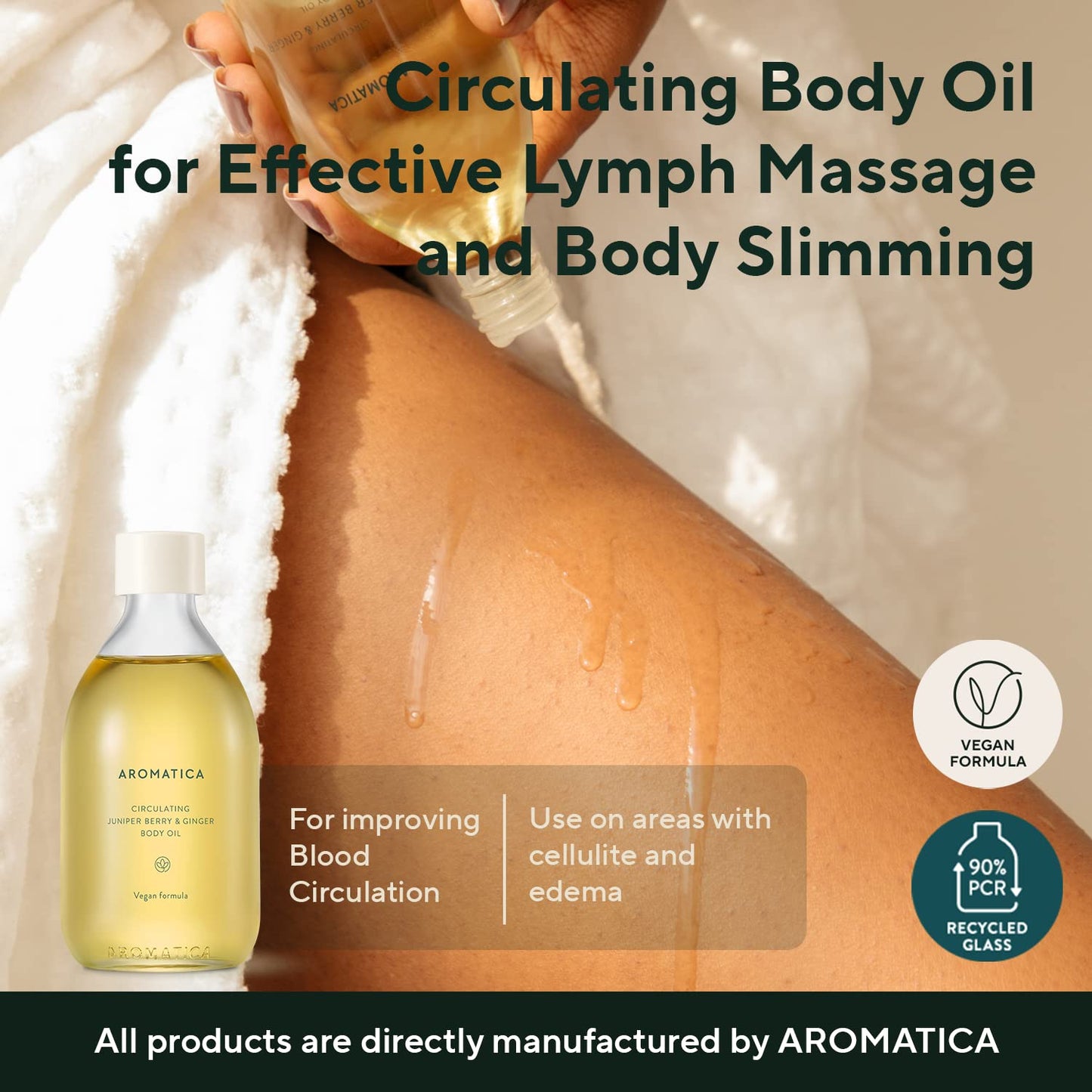 AROMATICA Circulating Body Oil Juniper Berry & Ginger, 100ml