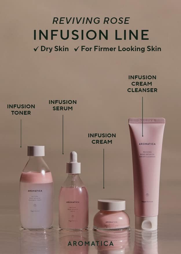 AROMATICA Reviving Rose Infusion Cream Cleanser, Crema Limpiadora 145gr