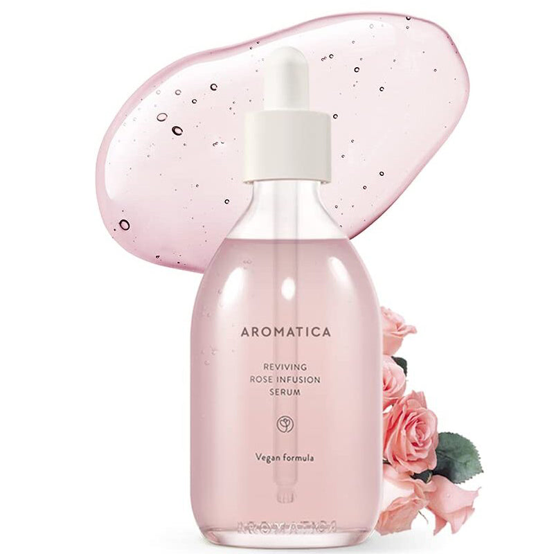 AROMATICA Reviving Rose Infusion Serum, Suero Hidratante Rosas 100ml