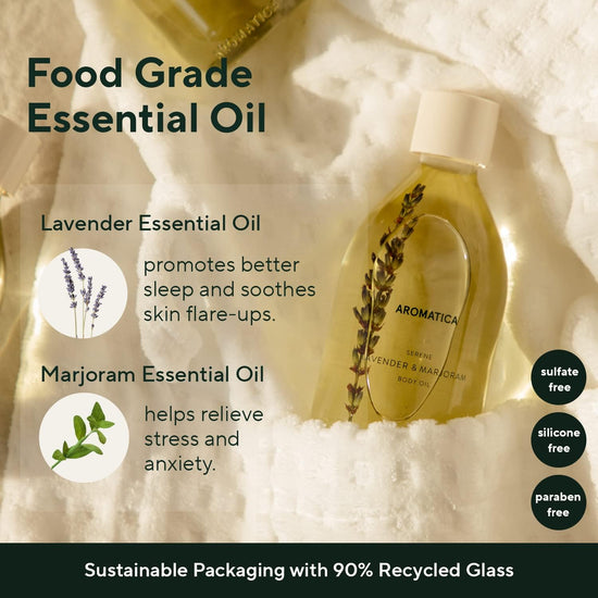 AROMATICA Serene Lavender & Marjoram Body Oil, Aceite Corporal 100ml