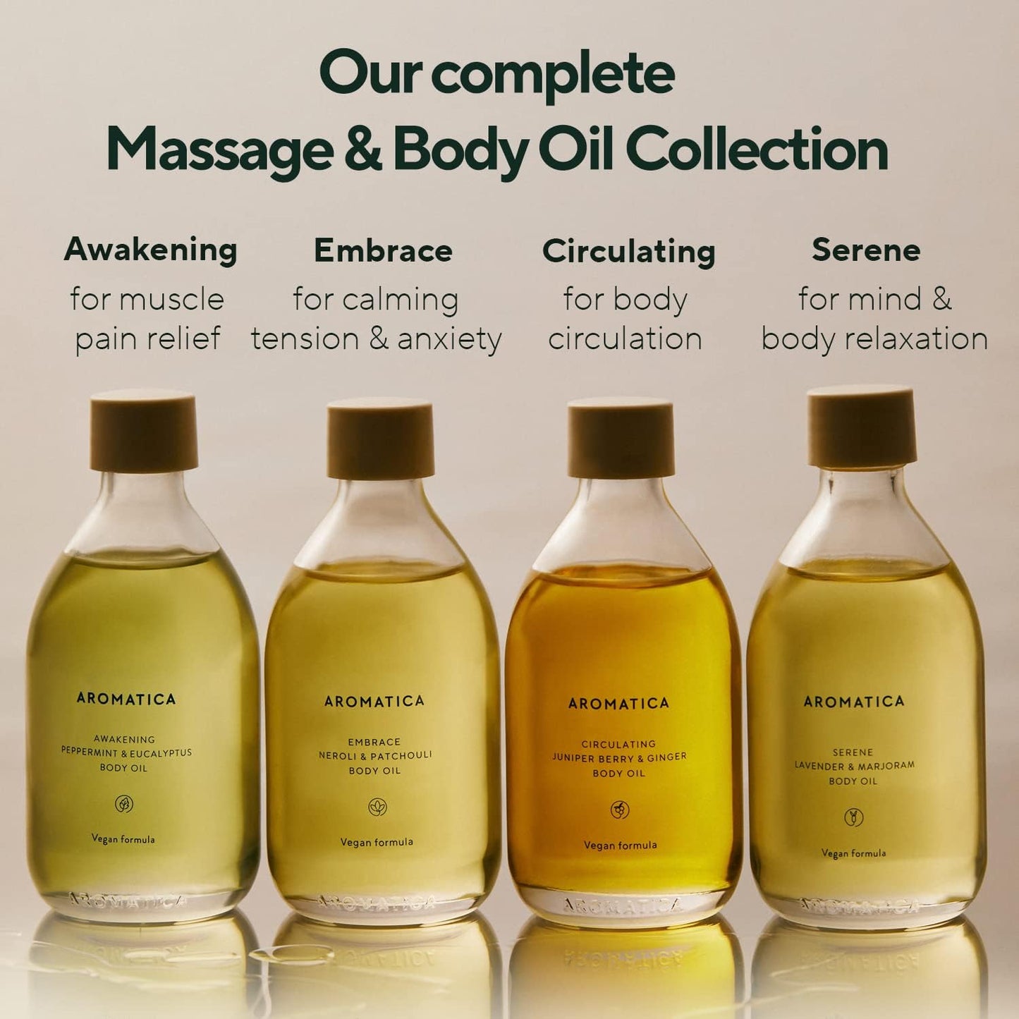 AROMATICA Serene Lavender & Marjoram Body Oil, Aceite Corporal 100ml