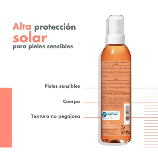 AVÈNE Aceite Protector Solar FPS30 para Piel Sensible 200ml