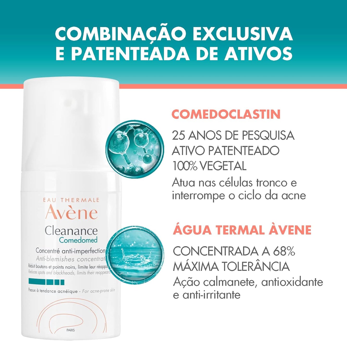 AVÈNE Cleanance Comedomed, Concentrado Anti-imperfecciones 30ml