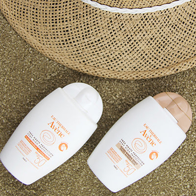 AVÈNE Protector Solar Fluido Mineral Sin Color Contra Rayos UVB/UVA, FPS 50, 40ml