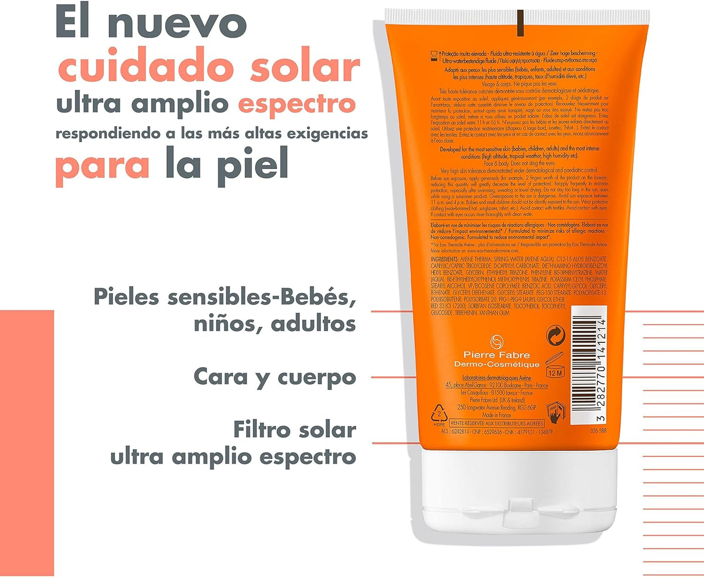 AVÈNE Protector Solar Intense Protect FPS 50, 150ml