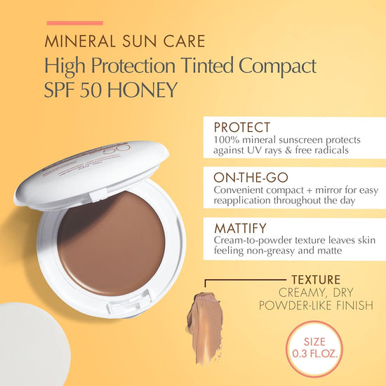 AVÈNE Maquillaje Compacto Mineral FPS 50, Tono Dorado 10gr