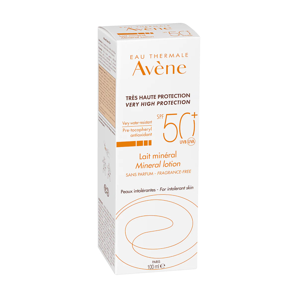 AVÈNE Protector Solar Leche Mineral FPS 50, 100ml