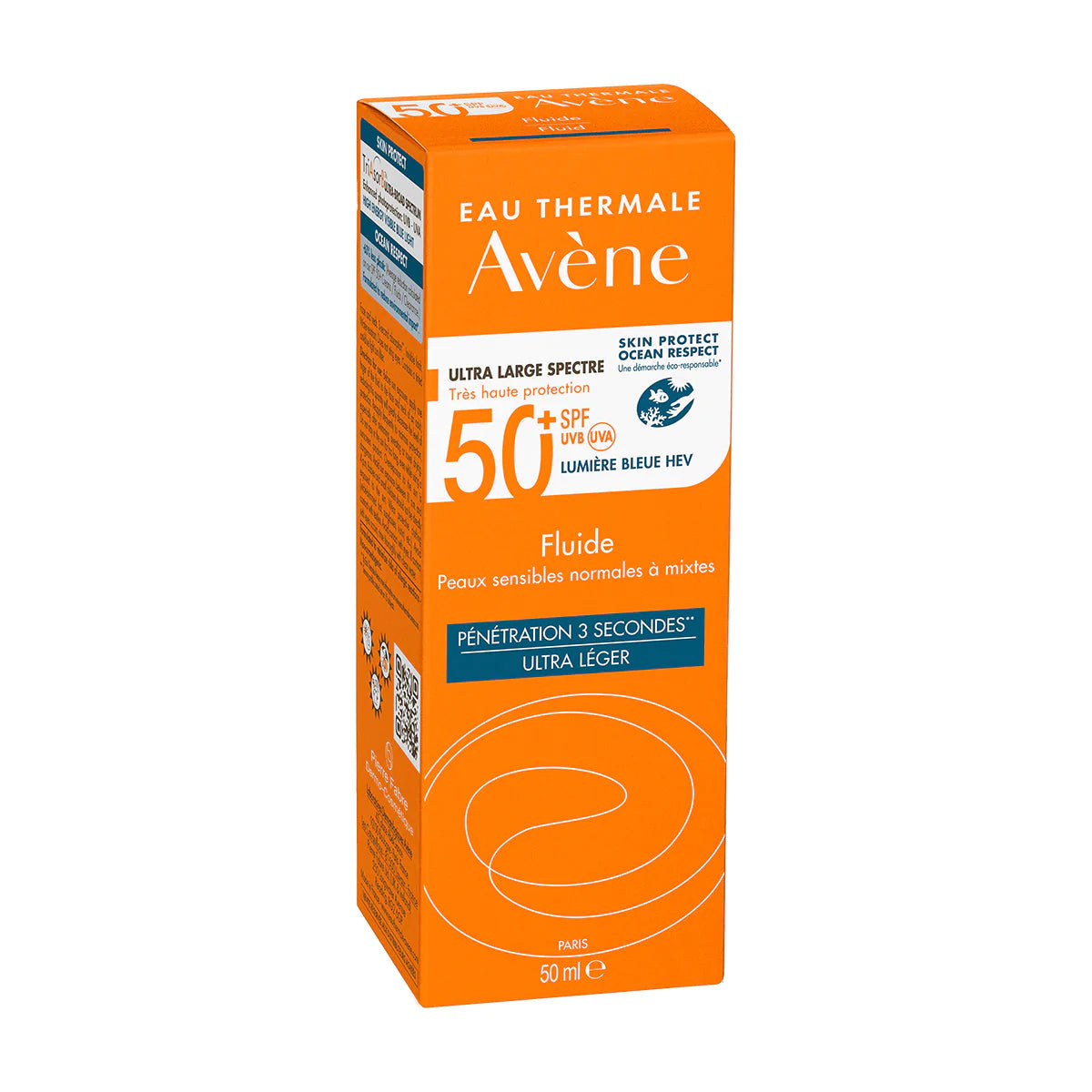 AVÈNE Protector Solar Fluido Contra Rayos UVB/UVA y LUZ AZUL, FPS 50, 50ml