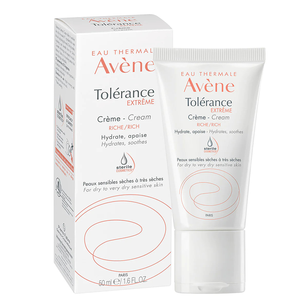 AVÈNE Tolerance Extreme, Crema Hidratante y Calmante Para piel Sensible, 50ml