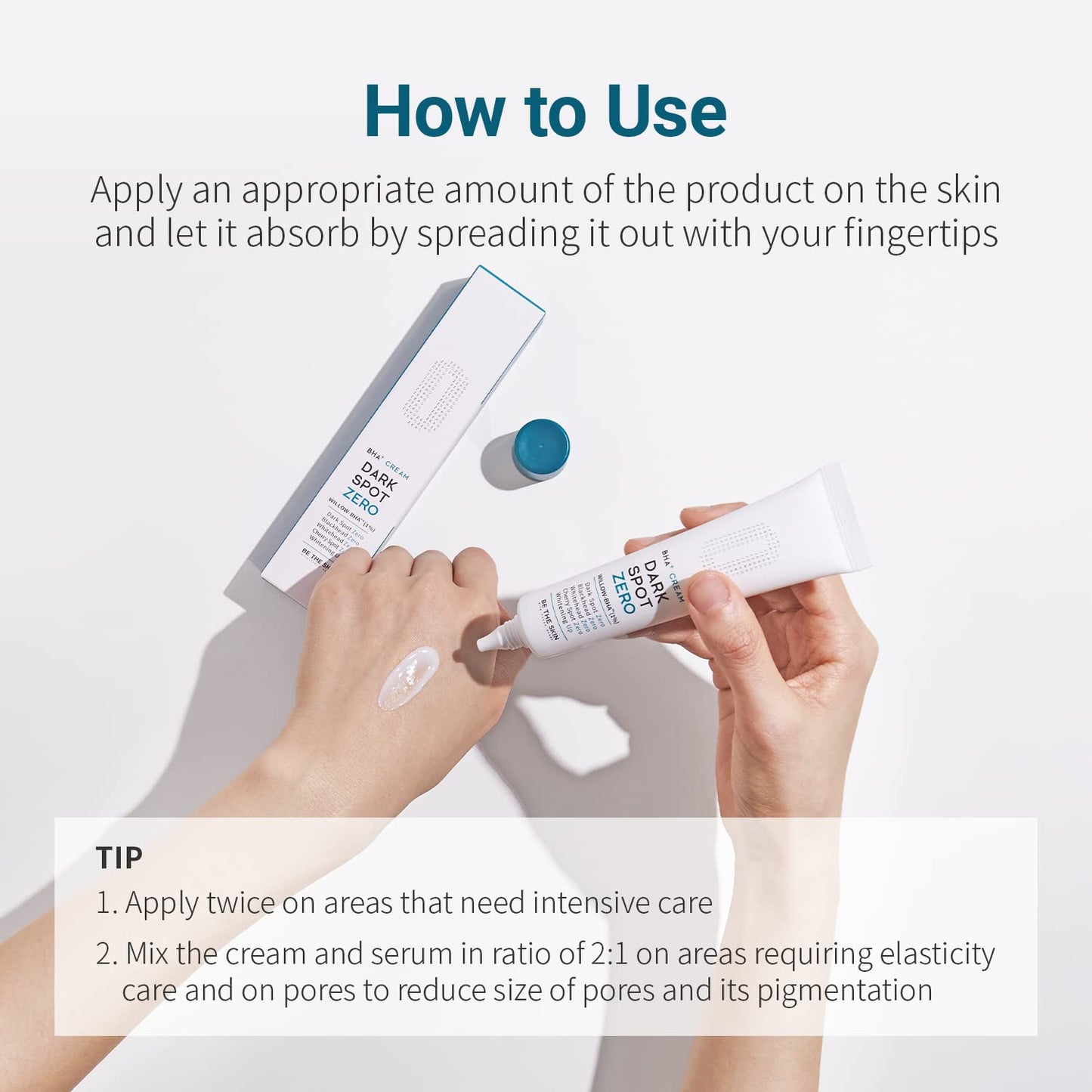 BE THE SKIN BHA+ Dark Spot ZERO Cream, Crema Blanqueadora 35ml