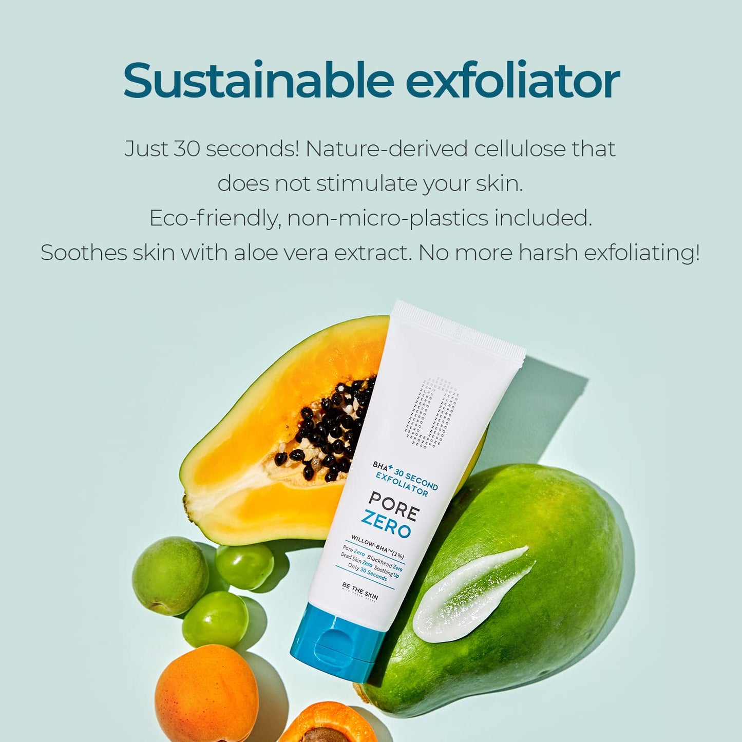 BE THE SKIN BHA+ Pore Zero 30 Second Exfoliator, Exfoliante 100gr
