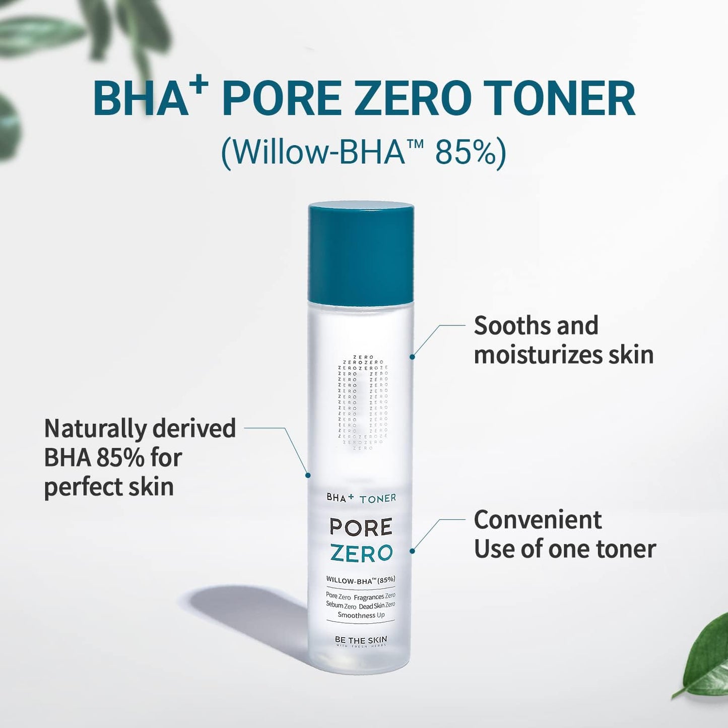 BE THE SKIN BHA+ Pore Zero Toner, Tónico Facial 150ml