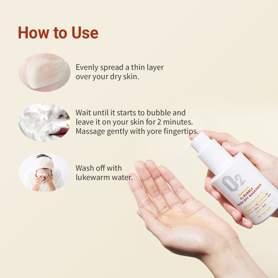 BE THE SKIN Heartleaf O2 Bubble wash off mask, Mascarilla Limpiadora 120ml