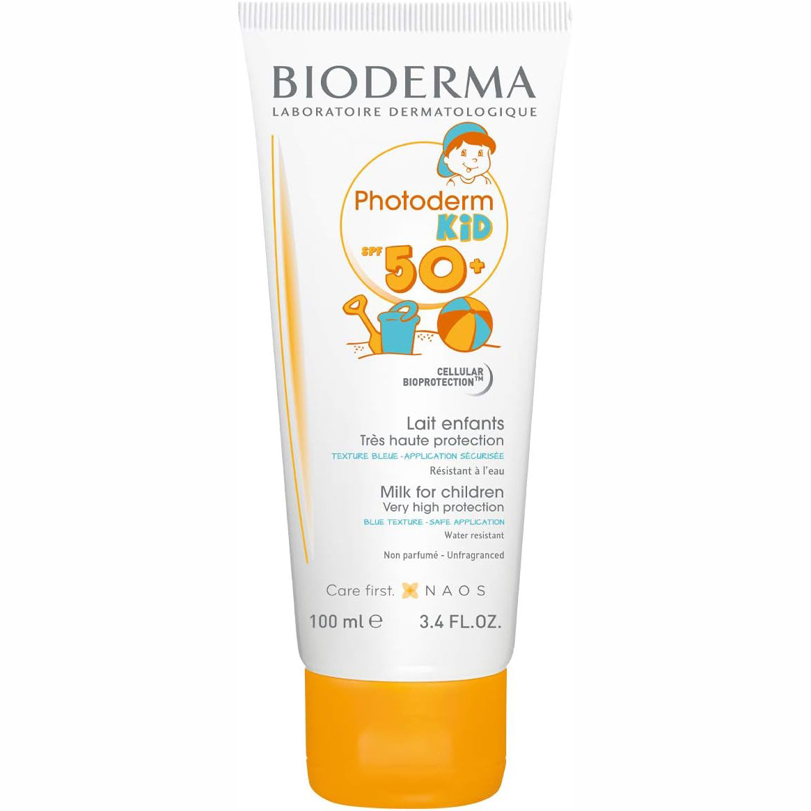 BIODERMA Protector Solar para Niños, Photoderm Kid Leche FPS 50, 100ml