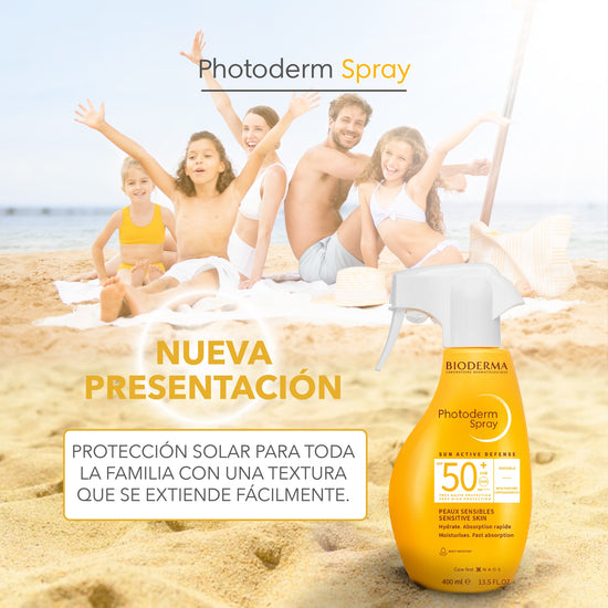 BIODERMA Protector Solar Para la Familia Photoderm Spray FPS 50, 400ml