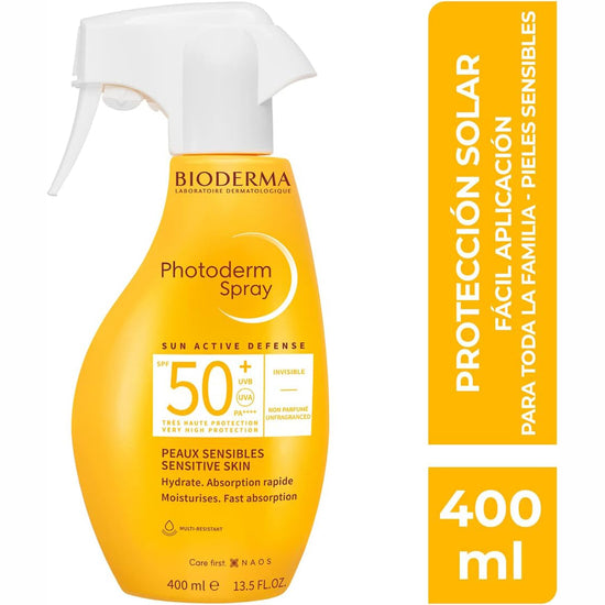 BIODERMA Protector Solar Para la Familia Photoderm Spray FPS 50, 400ml