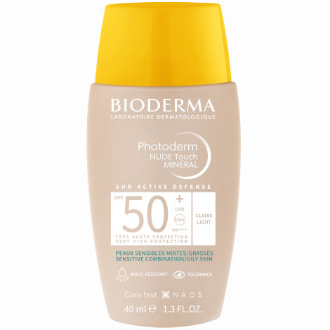 BIODERMA Protector Solar Photoderm Nude Touch FPS 50, Tono Claro 40ml