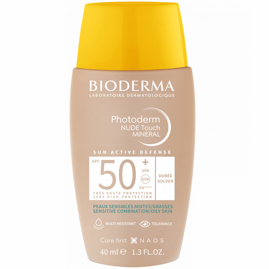 BIODERMA Protector Solar Photoderm Nude Touch FPS 50, Tono Dorado 40ml