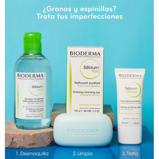 BIODERMA Sébium Barra Limpiadora Previene Imperfecciones, 100gr