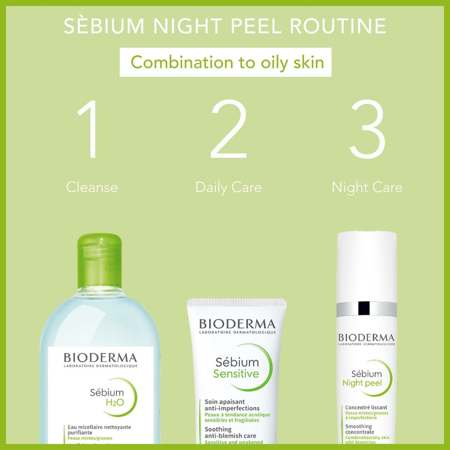 BIODERMA Sébium Night Peel, Peeling Dermatológico Nocturno Suave, 40ml