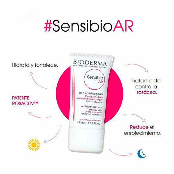 BIODERMA Sensibio AR, Crema Para Pieles Con Rosácea, 40ml