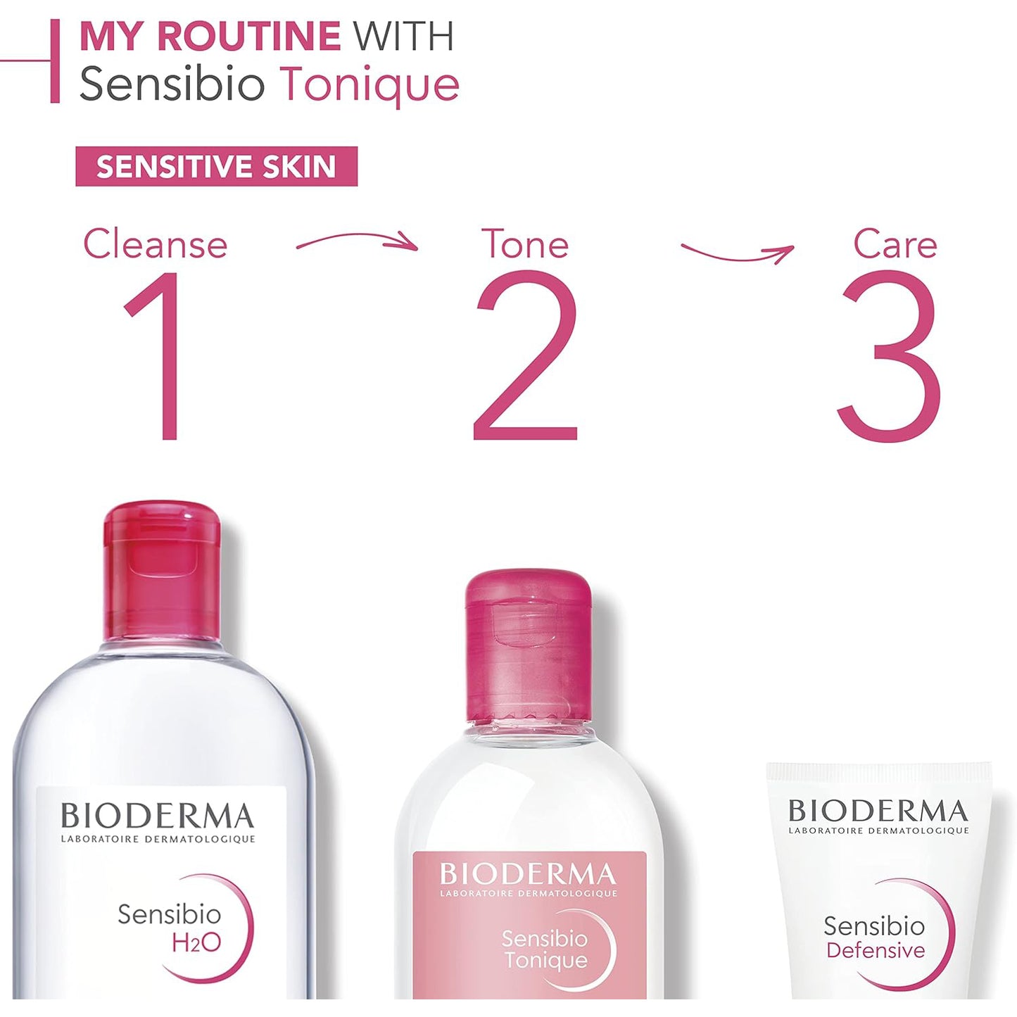 BIODERMA Sensibio H2O, Agua Micelar Limpia y Desmaquilla Pieles Sensibles