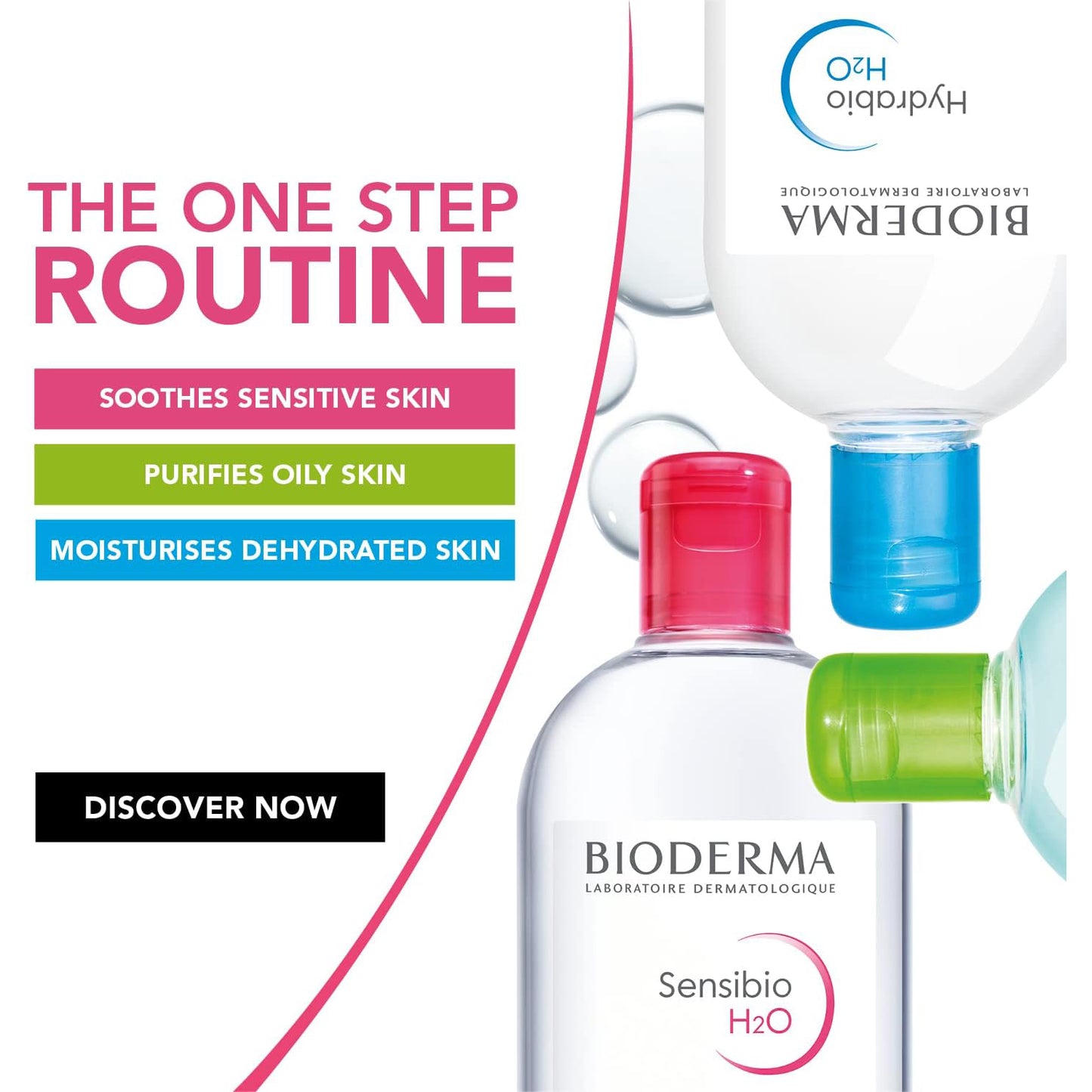 BIODERMA Sensibio H2O, Agua Micelar Limpia y Desmaquilla Pieles Sensibles