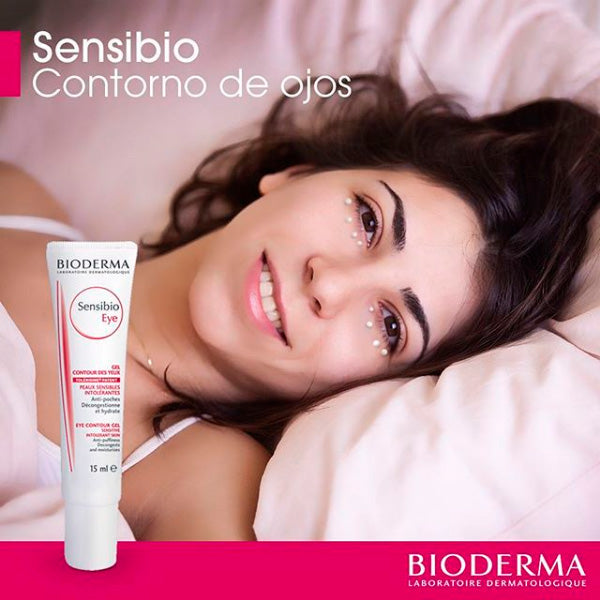 BIODERMA Sensibio Gel Contorno de Ojos, Atenua Bolsas y Ojeras, 15ml